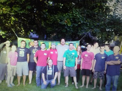 Hawke with players at Tolkien Moot X 20150710 234411