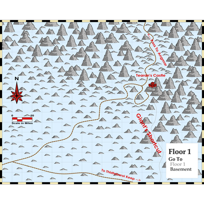 Tearan Castle Area Map 1 TolkienMoot XI Giants of the Ettenmoors A Giant Problem