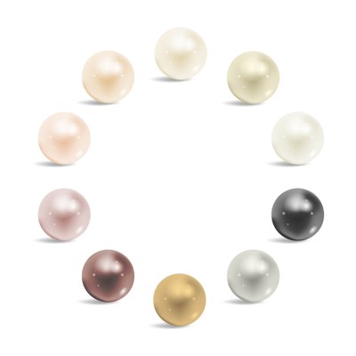 colored pearls